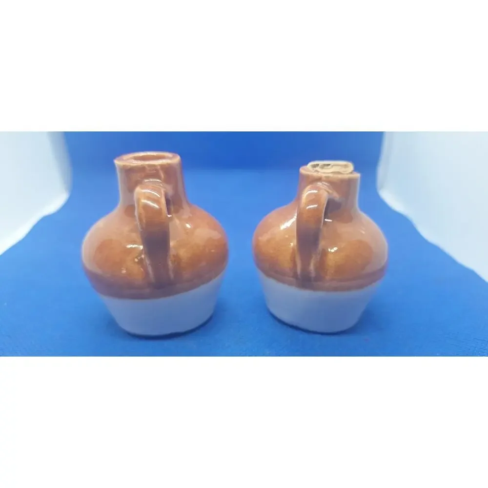 Wood Bowling Ball & Pin & Vintage Jug Salt and Pepper Shakers